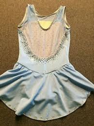 Del Arbour Light Blue Figure Skating Dress Child 4 6