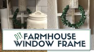 Next, paint your diy farmhouse window frame using acrylic or chalk paint. Dollar Tree Diy Farmhouse Window Frame Decor For Your Home