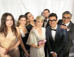 (they're both good movies by the way) but you have the title and cover for up the creek and the description for the movie meatballs. Up Coming Post In 2020 Schitts Creek Celebrities Emily Hampshire