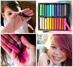 If you're brunette, wet the section of hair you'd like to color before applying the chalk. Pastels Hair Chalk Hair Color Streaks Pastel Hair