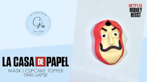 La Casa De Papel Money Heist Topper Topper Cupcake Toppers Fondant Toppers