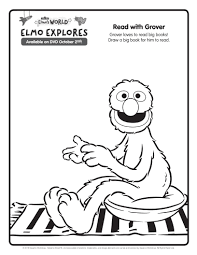 Coloring pages is simply enjoy an adult wishes to travel the whole world. Grover Coloring Page Sesame Street Printable Mama Likes This