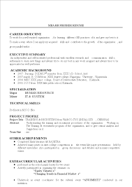 Hr Fresher Resume Example Templates At Allbusinesstemplates Com