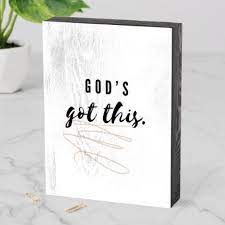 God S Got This Christian Inspirational Home Decor Wooden Box Sign Zazzle Com Box Signs Christian Wall Decor Christian Signs