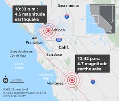 The bay area was jolted saturday morning when a minor earthquake struck about 10 miles from san francisco. California Earthquakes 4 7 And 4 5 Quakes Felt In San Francisco Area