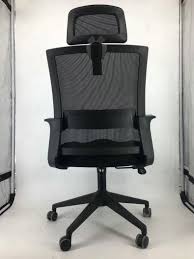 Black Mesh High Back Office Chair With Headrest Rong Fu Chair Office Chair High Back Office Chair Chair