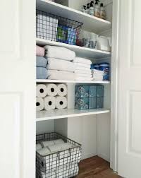 To prevent the ladder from slipping, attach rubber tips made for chair legs to the ladder's feet. Bathroom Storage Littlewoods Bathroom Makeup Organization Pinterest Bathroom Closet Organization Bathroom Closet Small Bathroom Storage
