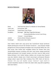 Tun abdullah ahmad badawi dilantik sebagai perdana menteri malaysia yang kelima pada 31 oktober 2003 dan lebih dikenali dengan konsep islam hadhari. Report Kenegaraan