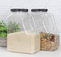 Amazon.com: Cornucopia Brands Clear Plastic Gallon Jar w/Handle and  Airtight Lid (2-Pack) for Bulk Food, Craft Supplies, Paint and Detergent  Storage ...