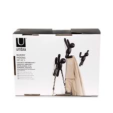 Designed by alan wisniewski for umbra this set of 3 buddy hooks will add a lot of character to your room. Umbra Black Buddy Hooks 3 Pack Bunnings Australia