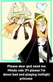 Please dear god send me Minda rule 34 please I'm down bad and playing  twilight princess - iFunny