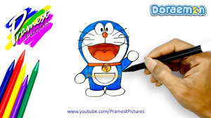 Doraemon merupakan robot kucing yang baik hati dan mampu mengabulkan semua permintaan melalui alat yang dikeluarkan dari kantong ajaibnya. Doraemon Cara Menggambar Dan Mewarnai Gambar Kartun Untuk Anak Anak Youtube