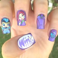 что нужно для маникюра гель лаком в домашних условиях список Tecna Winx Club Nails Winx Club Nail Arts Dream Nails