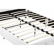 The dhp upholstered linen cambridge platform storage bed will offer the modern design along with its stylish tuft layout of the footboard and headboard. Dhp Dakota Upholstered Platform Bed Queen Size Frame White Walmart Com Walmart Com