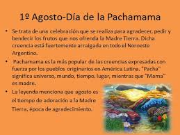 La celebración de la tirana es una festividad andina relacionada con la pachamama vinculada a la virgen de copacabana, por los trabajadores y campesinos.su origen como fiesta es minero originado por los obreros aymaras, bolivianos que trabajaban en las minas de cobre y plata en huantajaya, santa rosa y collahuasi como obreros del salitre. El Galeon Digital 1Âº De Agosto Dia De La Pachamama