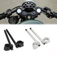 37mm Universal Motorcycle Handlebars Racing Cnc Clip On Fork Handlebars 7 8 Handle Bar Replacement For Honda Su Motorcycle Bike Motorcycle Handlebar Handlebar