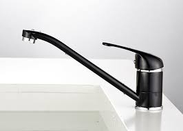 black painting long neck kitchen faucet