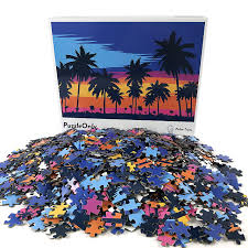 This cut is not done by strips but has wavy lines between knobs. Jigsaw Puzzle 1000 Piece Palm Trees Puzzle Random Cut 1000 Pieces Jigsaw Puzzles Puzzles For Adults And Teens 29 L X 20 W Amazon Sg Toys