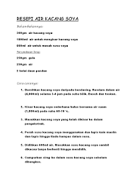 Larutkan gula, garam, kayu manis dan cengkeh di dalam air dan aduk hingga rata. Resepi Air Kacang Soya