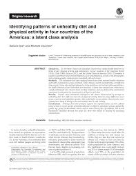 Anonim a comentat decretul 931 2017 bună ziua tuturor, vă rog, numele meu este victoria. Pdf Identifying Patterns Of Unhealthy Diet And Physical Activity In Four Countries Of The Americas A Latent Class Analysis