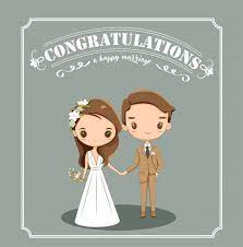 Cute Bride And Groom For Wedding Invitations Card Bride And Groom Cartoon Bride Cartoon Bride Card