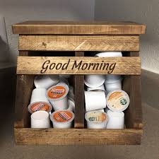 K Cup Holder Coffee Storage Coffee Station Monogrammed Etsy In 2020 Diy Coffee Station Coffee Storage Diy Coffee Bar