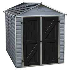 6 X8 Skylight Shed Gray Palram Tool Sheds Garden Shed Diy Backyard Sheds