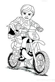 Cute Dirt Bike Rider Coloring Page Coloring Sun Dirt Bike Birthday Dirt Bike Party Bike Rider