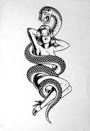 Borrowing From Comic Art Hatching Tattoo Illustration Tattoos Snake Art