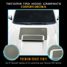 The scoop on the tacoma is all show and is non functional as far as the engine is concerned. 2015 2019 Toyota Tacoma 4runner Trd 3rd Gen Matte Black Hood Scoop Decal Car Truck Decals Emblems License Frames Thanaphong Car Truck Decals Stickers