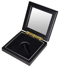 Challenge coin display case coin case challenge coin holder coin box military coin display case 92% clear antitheft twin slot coin rack fits 45 military medals poker chip for collectors mahogany frame. Coin Display Boxes