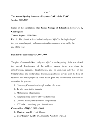 NAAC The Annual Quality Assurance Report (AQAR) of the IQAC Session  2008-2009 Name of the Institution: Dev Samaj College of Educ