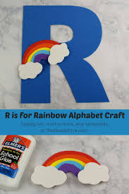 You can use the free rainbow letters printable at home or in class to support children beginning to write letters and learning the order of . R Is For Rainbow Alphabet Craft That Bald Chick