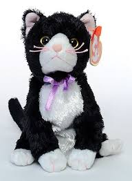 Black And White Beanie Baby Cat Fussy Ty Beanie Babies Cat Beanie Baby Baby Beanie Ty Beanie