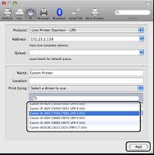 You can use this scanner on mac os x and linux without installing any. Canon Knowledge Base Adding A Printer Using A Tcp Ip Connection Mac Driver V2 43