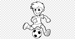 Gambar mewarnai juga dapat meningkatkan kemampuan motorik anak sehingga lebih dapat bergerak bebas ketika memberi warna pada suatu objek. Pemain Sepak Bola Buku Mewarnai Olahraga Sepak Bola Putih Anak Png Pngegg