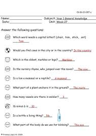 Gk questions for class 1. Week 27 Primaryleap Co Uk General Knowledge Kids Critical Thinking School Study Tips