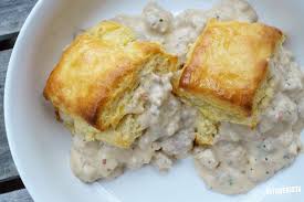 Then use a slotted spoon to remove the sausage, leaving the drippings in the pan. Biscuits Sausage Gravy The Kitchenista Diaries