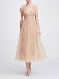 в чем встречать новый год 2019 по знакам зодиака V Neck Tea Length Gown Shop Marchesa Notte V Neckweddingdresses Tea Length Dresses Tea Length Bridesmaid Dresses Gowns