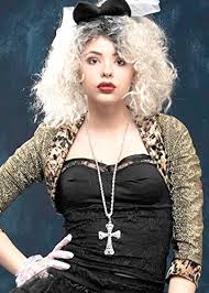 Madonna has been a feminist, fashion, and music icon since the 80s. Amazon Com Struts Fancy Dress 80s Madonna Style Jewel Cross Necklace Toys Games