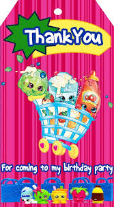 Shopkins Thank You Tags Shopkins Birthday Party Shopkins Birthday Printable Shopkins Diy Shopkins Supp Shopkins Birthday Party Shopkins Birthday Shopkins Party