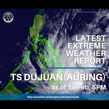 To access all of the content on yr, we recommend that you update your browser. Panahon Weather Watch Initiative Tropical Storm Dujuan Auring Report 1 Coastal Cities At Risk In The Philippines