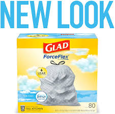4.5 out of 5 stars with 1118 ratings. Glad Tall Kitchen Drawstring Trash Bags Odorshield 13 Gallon Grey Trash Bag Febreze Fresh Clean 80 Count Packaging May Vary