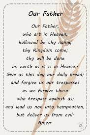 12 Prayers Kids Should Know Before Their First Communion Holy Father Prayer Our Father Prayer Communion Prayer