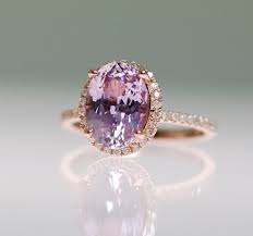 Purple Sapphire Engagement Ring Rose Gold Ring 14k Engagement Ring 1 37ct Oval Sapphire Lavender Sapphire Ring By Eidelprecious Purple Sapphire Ring Engagement Rings Sapphire Purple Sapphire