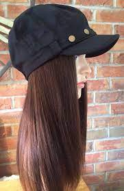 Stylish Chemo Hats With Human Hair Bespoke Wig On Etsy 99 00 Looks Com Lencos Looks Lencos