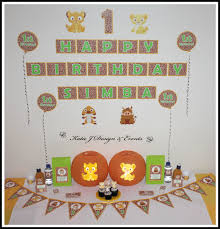 Baby The Lion King Birthday Party Decorations Lion King Birthday Themed Party Supplies Personalized Birthday