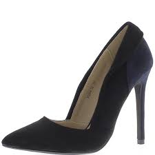 Maybe you would like to learn more about one of these? Escarpins Noirs Et Bleus A Talons Aiguille De 11 5cm Pointus Aspect Daim Avec Plateforme Noir Cdiscount