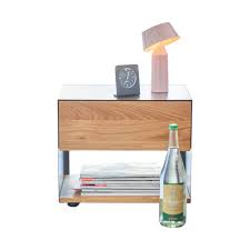 Mit einem nachttisch ist alles, was du brauchst, wenn du im bett liegst, griffbereit: Alona Nachttisch Grosse Option 1 Farbe Eiche