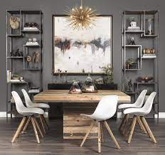 Try table tops made from a horizontal slice out of a large tree, a retro table with boomerang laminate, or a giant farm table made from recycled barn wood. 10 Superb Square Dining Table Ideas For A Contemporary Dining Room Modern Dining Tables Rustic Dining Room Modern Farmhouse Dining Room Farmhouse Dining Rooms Decor